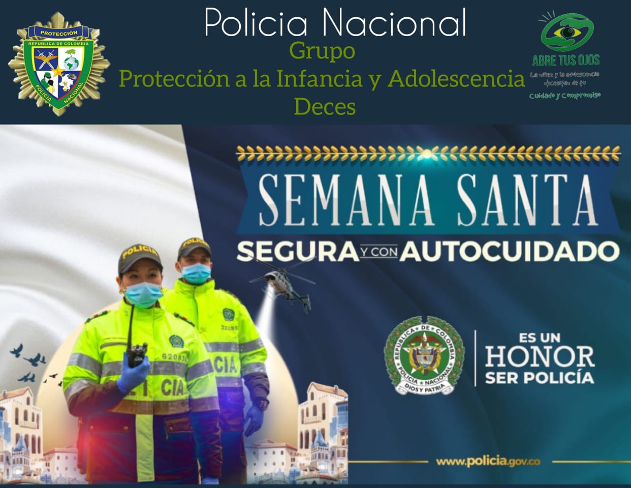 Con #PoliciaInfancia y su #AulaInteractiva en plataformas virtuales????con el programa _#AbreTusOjos_